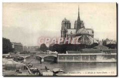 CPA Paris L'Abside de Notre Dame 