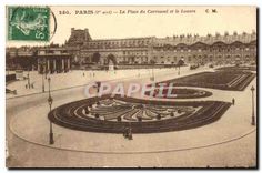 CPA Paris La Place du Carrousel et le Louvre 