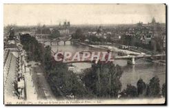 CPA Paris vue sur la Seine prise Pavillon de Flore 
