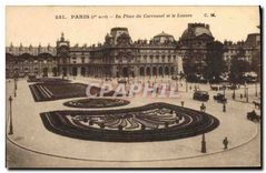 CPA Paris 1er arrt la place du Carrousel et le Louvre 