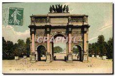 CPA Paris 1er l'Arc de Triomphe du carrousel 