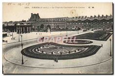 CPA Paris Ier arrt la place du carrousel et le Louvre 