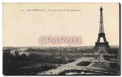 CPA Tour Paris VII vue panoramique du Champ de Mars Tour Eiffel