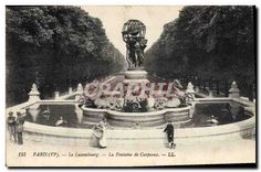 CPA Paris VI Le Luxembourg La Fontaine de Carpeaux 