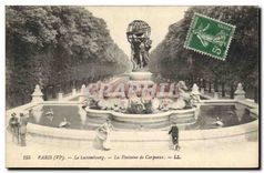 CPA Paris Le Luxumbourg La Fontaine de Carpeaux 