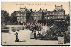 CPA Paris jardin et palais du Luxembourg 