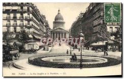 CPA Paris la Rue Soufflot et le Pantheon 