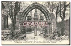 CPA Paris 5e arr Musee de Cluny les Thermes Porte de la Chapelle de la Vierge de l'Abbaye de Saint G