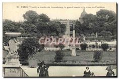 CPA Paris Ve arrt Jardin du Luxembourg le grand bassin et le dome du Pantheon 
