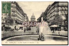CPA Paris Ve la Rue Soufflot et le Pantheon 