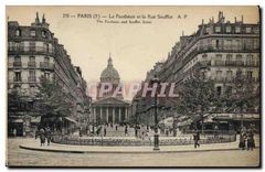 CPA Paris 5e le Pantheon et la rue Soufflot 