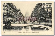 CPA Paris Rue Soufflot le Pantheon 