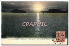 CPA Marseille le chateau d'If et les Iles du Frioul coucher de Soleil 