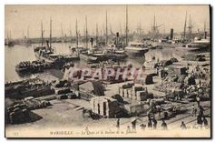 CPA Marseille le Quai et le Bassin de la Joliette 