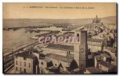 CPA Marseille Vue generale la Cathedrale et Bassin de la Joliette 