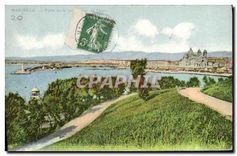 CPA Marseille Port de la Joliette vue du Pharo 