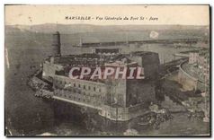 CPA Marseille vue generale du fort St Jean 