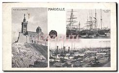 CPA Marseille N D de la Garde le vieux port la Joliette 