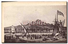 CPA Marseille Ancien vue de la ville et du Fort Notre Dame de la Garde en 1825 