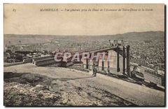 CPA Marseille vue generale prise du Haut de l'Ascenseur de Notre Dame de la Garde 