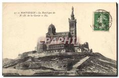 CPA Marseille La basilique de N d de la Garde 
