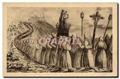 CPA Marseille N D de la Garde vers 1840 ancien reposoir de la Bonne N D de la garde Procession des P