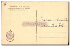 CPA Marseille N D de la Garde Fetes au Couronnement Le Cortege naval rentrant au Port 