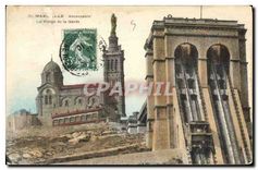 CPA Marseille Ascenseurs La Vierge de la Garde 