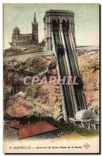 CPA Marseille Ascenseur de Notre Dame de la Garde 