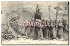 CPA Marseille Procession de Penitents a N D de la Garde 