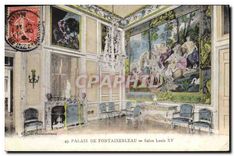 CPA Palais de Fontanebleau Salon Louis XV 