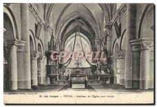 CPA Les Vosges Etival Interieur de l'Eglise 