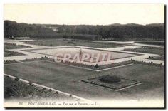 CPA Fontainebleau Vue sur le Parterre 
