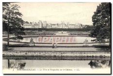 CPA Fontainebleau Le Tibre et Perspective sur le Chateau 
