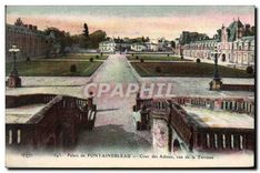 CPA Palais de Fontainebleau Cour des Adieux vue de la Terrasse 