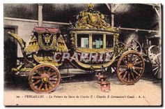 CPA Versailles La Voiture de Sacre de Charles X 