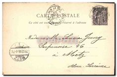 CPA Palais de Fontainebleau Vue prise du Parc Carte 1898
