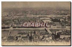 CPA Lyon Vue generale prise de Fourvieres 