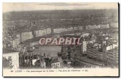 CPA Lyon Vue panoramique sur la Saone 