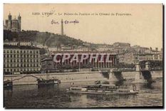 CPA Lyon Le Palais de Justice et le Coteau de Fourviere 