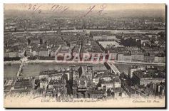 CPA Lyon Vue generale prise de Fourviere 