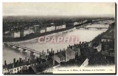 CPA Lyon Panorama sur le Rhone les Brotteaux et la Guillotiere 