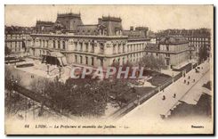 CPA Lyon La Prefecture et ensemble des Jardins 