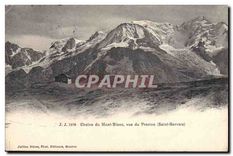 CPA Chaine du Mont Blanc vue du Prarion (Saint Gervais)