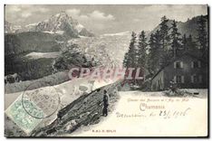 CPA Chamonix Glacier des Bossons et l'Aig du Midi