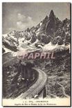 CPA Chamonix Aiguille du Dru Chemin de fer du Montenvers