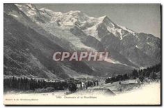 CPA Chamonix Et le Montblanc