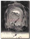 CPA Chamonix Grotte du Moont Blanc au Glacier ds Bossons
