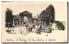CPA Bordeaux Porte et Place d'Aquitaine Tramway