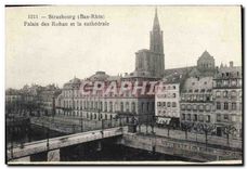 CPA Strasbourg (Bas Rhin) Palais des Rohan et la cathedrale
